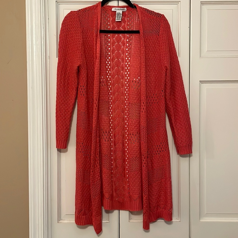 Women’s 99 Jane Street Cardigan Size M Color Clay - like new 100% acrylic